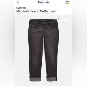 Liverpool Marley Girlfriend Cuffed Jeans